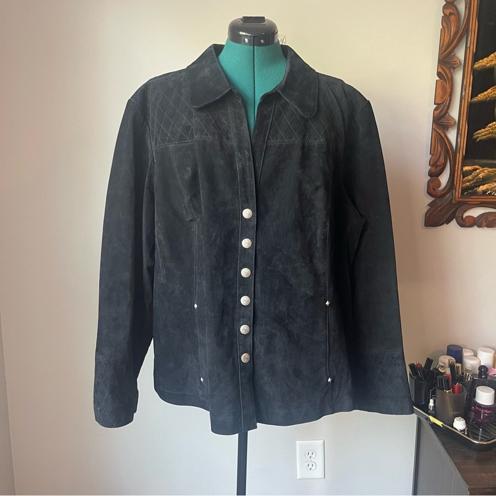 Suede Quilted Jacket L/XL